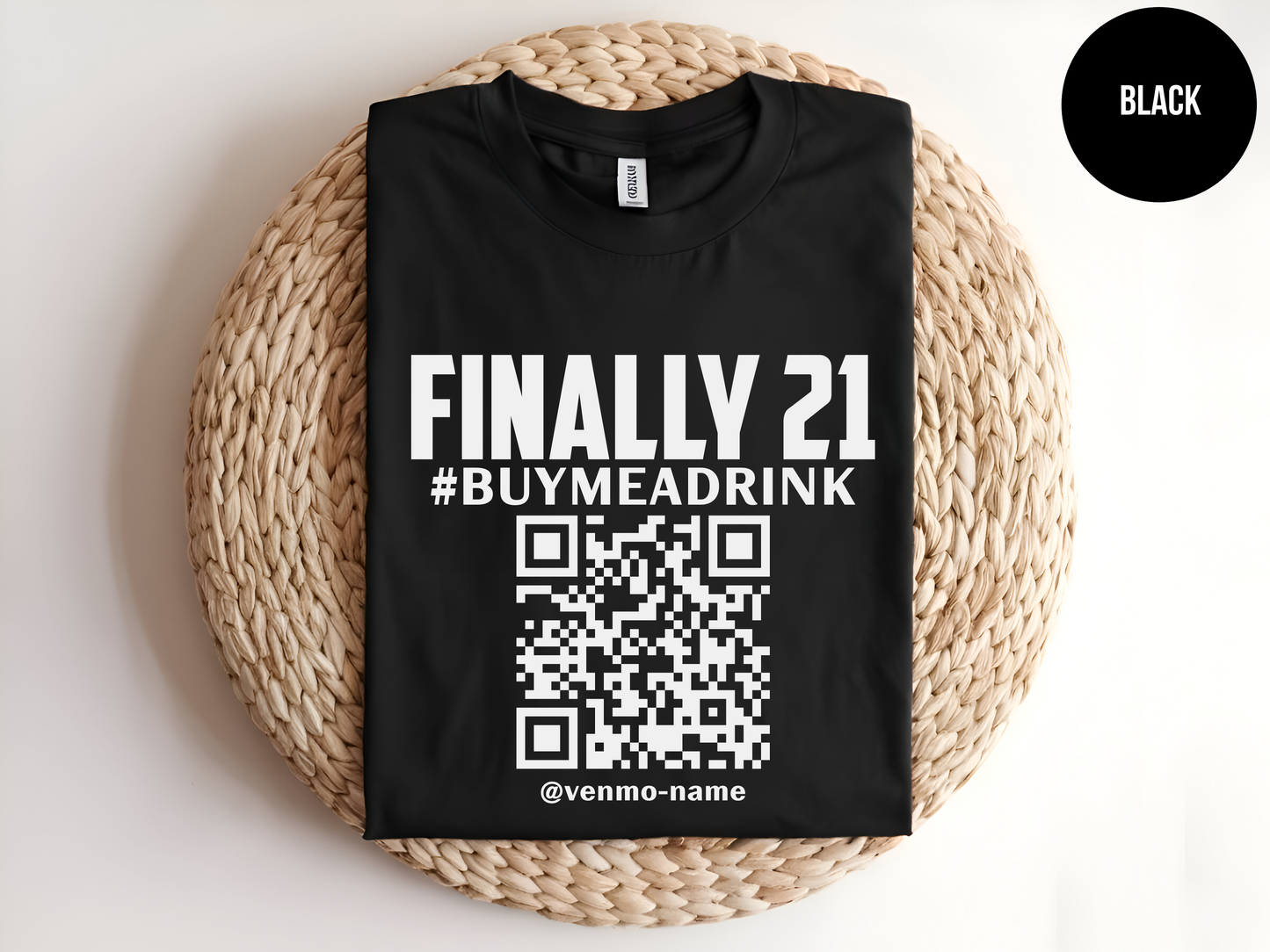 Finally 21 Customized QR Code Shirt