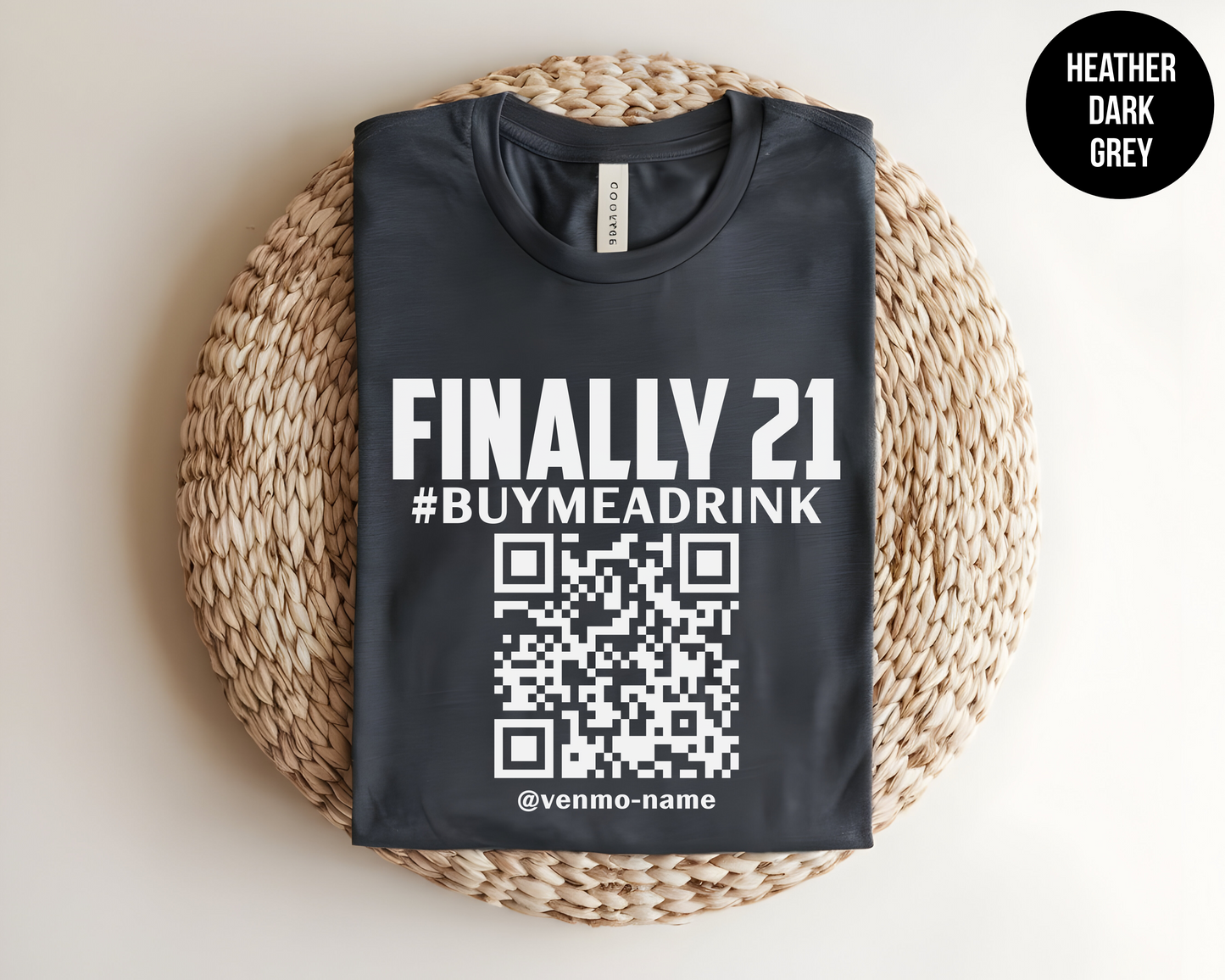 Finally 21 Customized QR Code Shirt