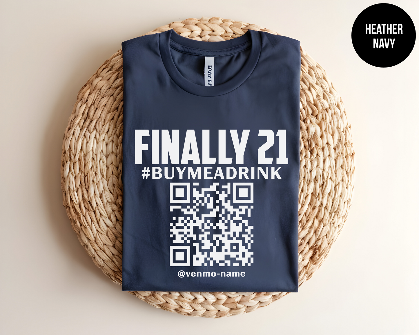 Finally 21 Customized QR Code Shirt