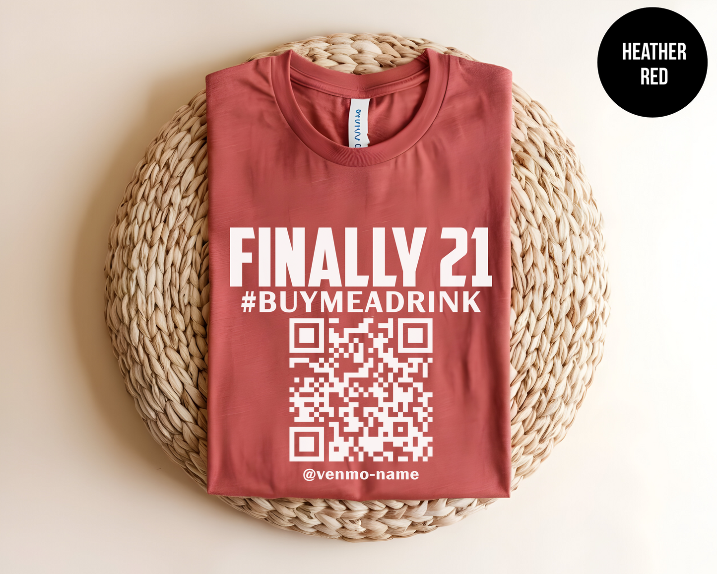 Finally 21 Customized QR Code Shirt