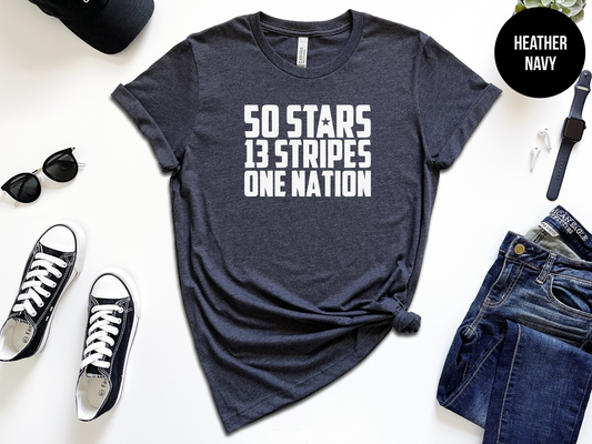 50 Stars, 13 Stripes, One Nation