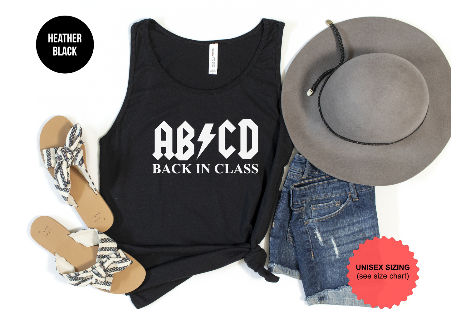 ABCD Back In Class Tank Top