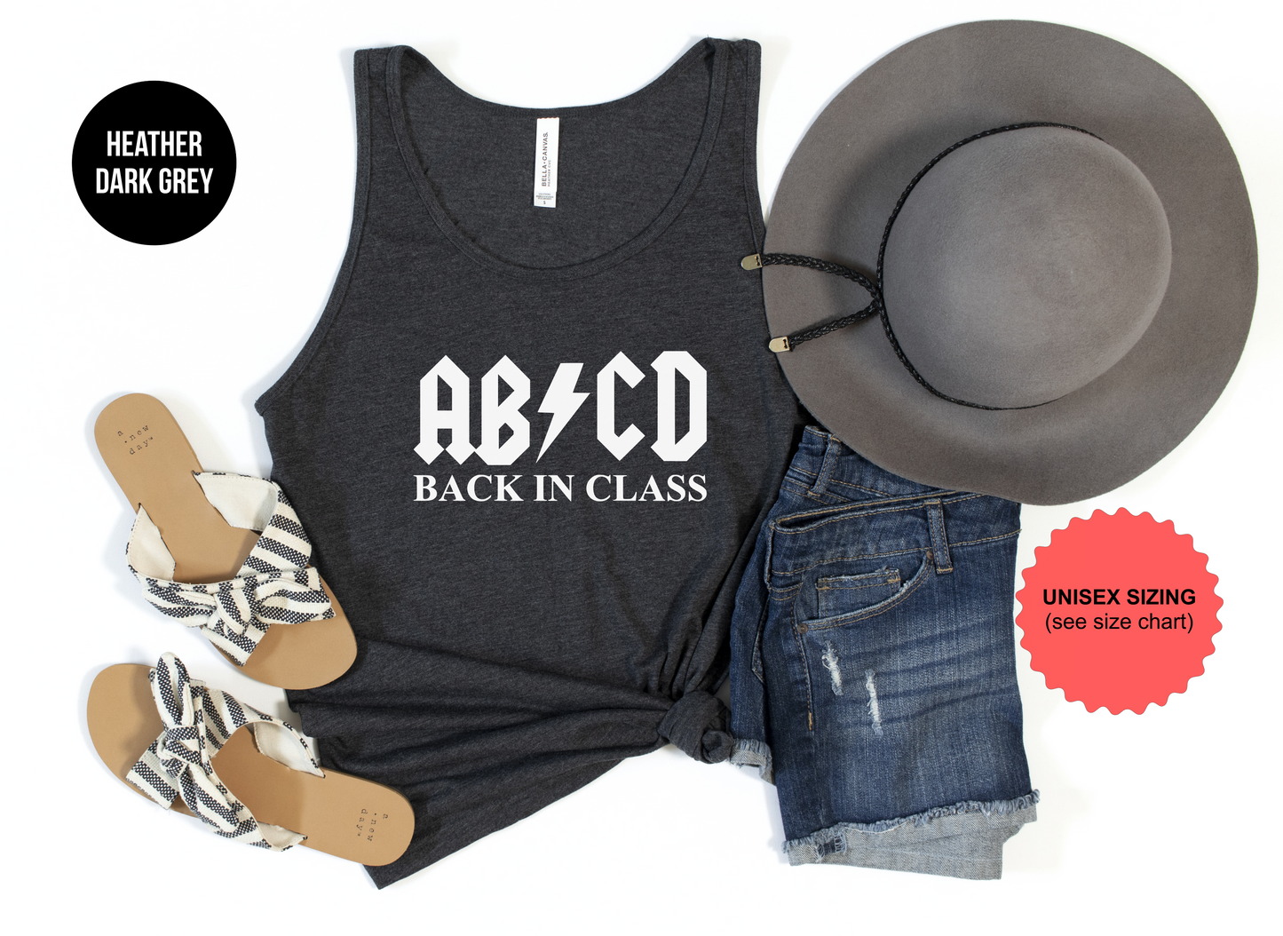 ABCD Back In Class Tank Top