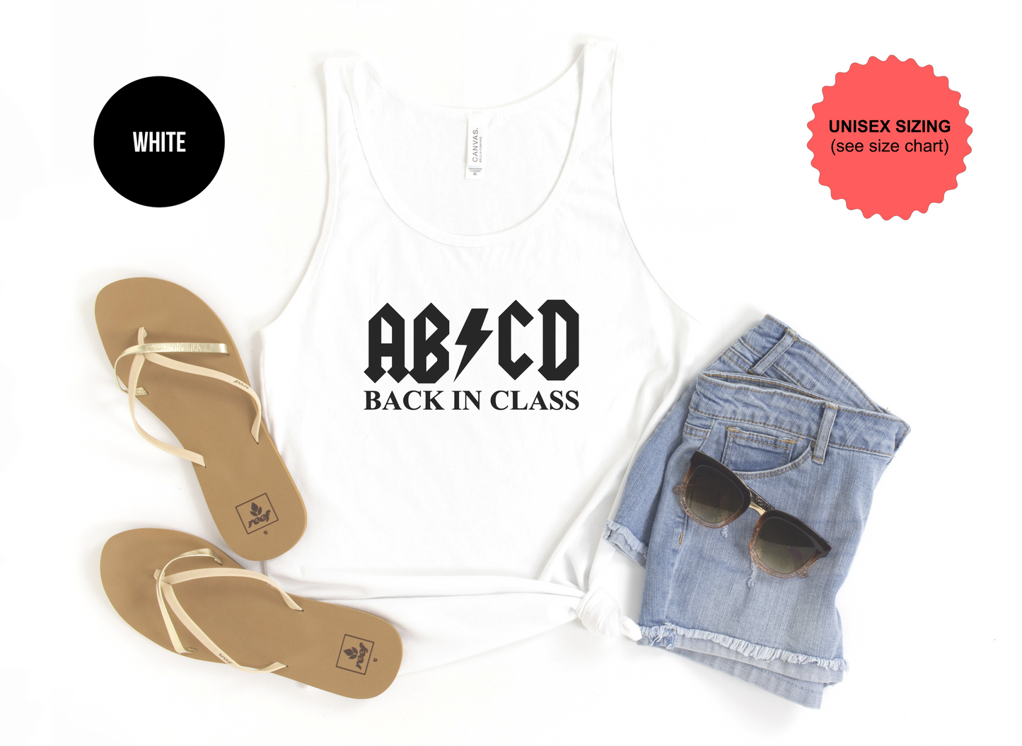 ABCD Back In Class Tank Top