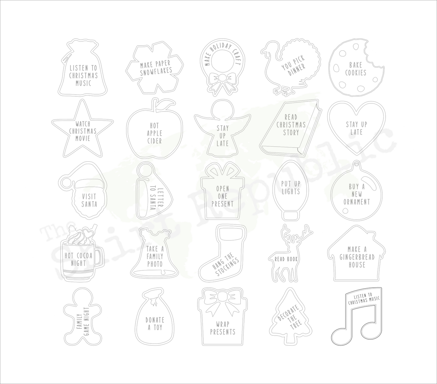 Christmas Advent Tokens