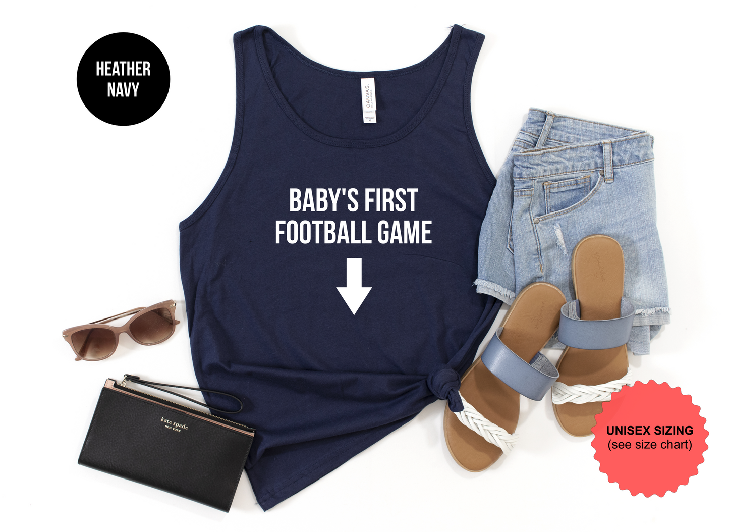 Baby's First Football Game Tank Top