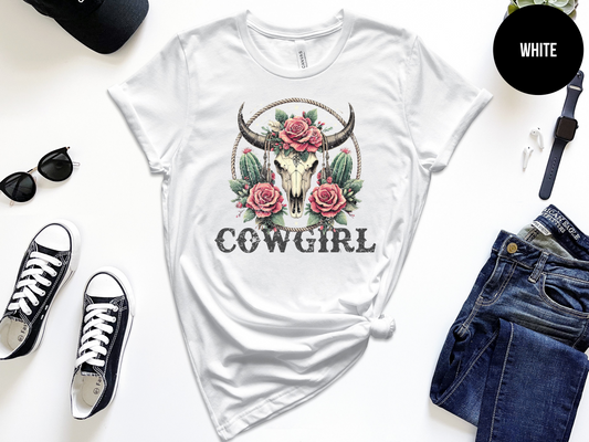 Floral Skull Cowgirl