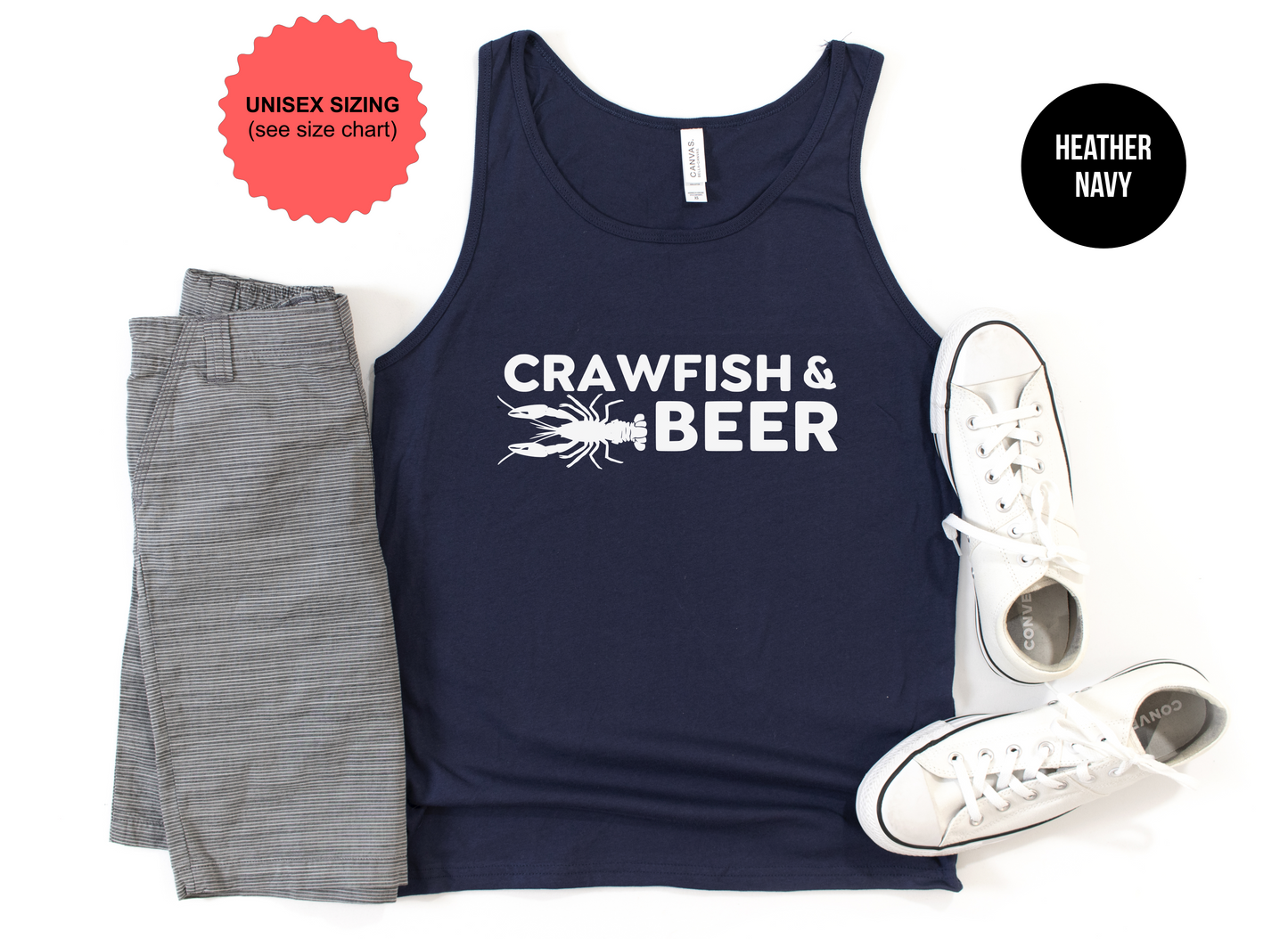 Crawfish And Beer Tank Top