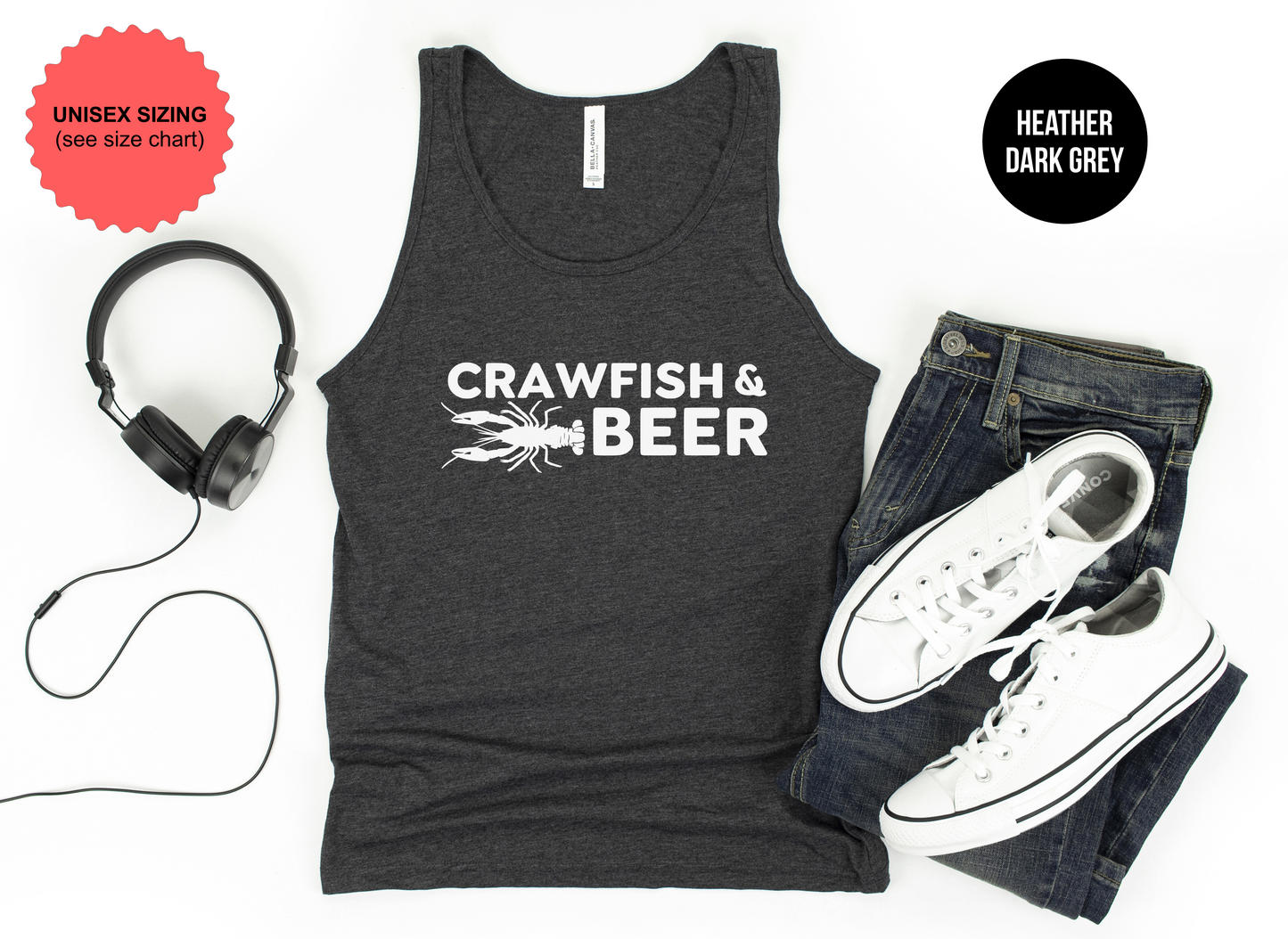 Crawfish And Beer Tank Top
