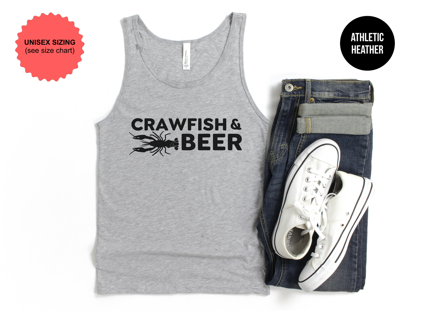 Crawfish And Beer Tank Top