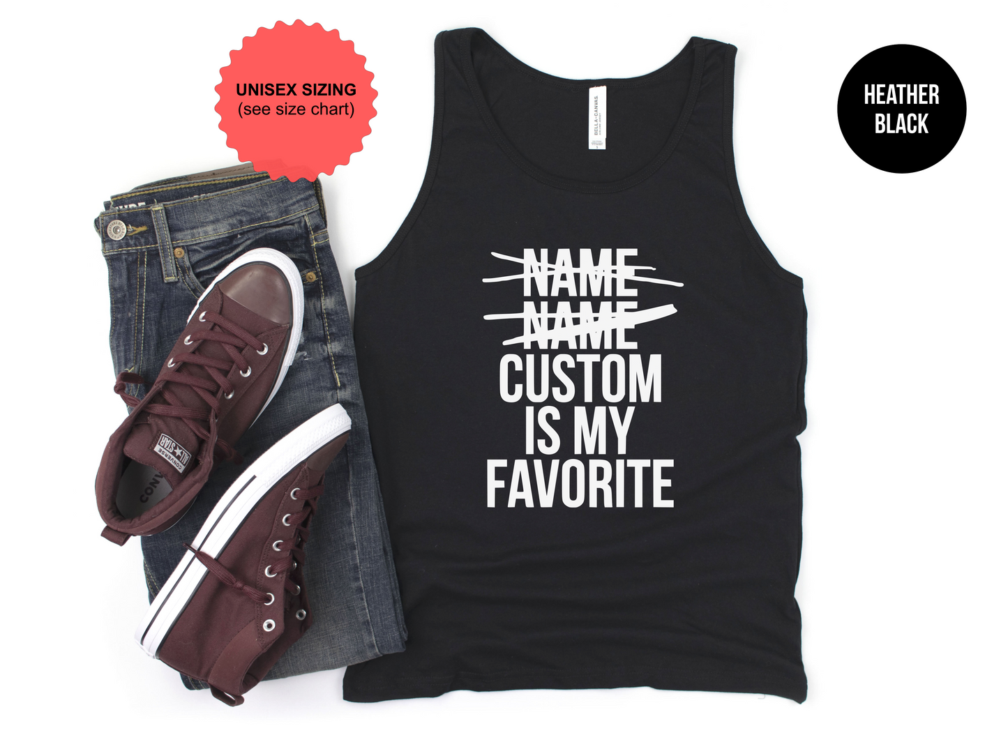 Custom Favorite List Tank Top