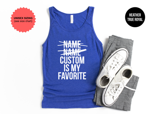 Custom Favorite List Tank Top