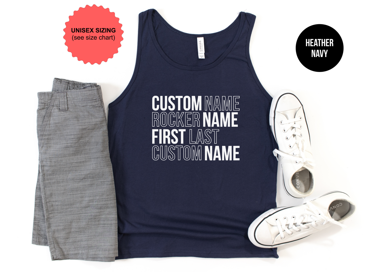 Custom Rocker Names Tank Top