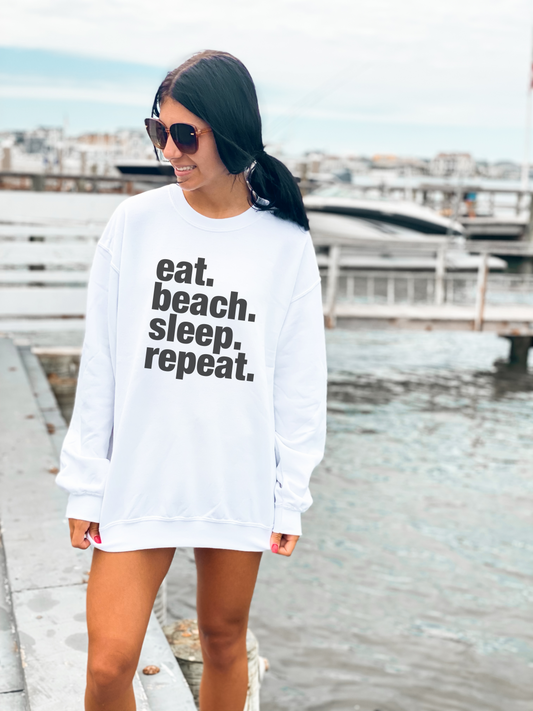 Eat Beach Sleep Repeat Sweatshirt