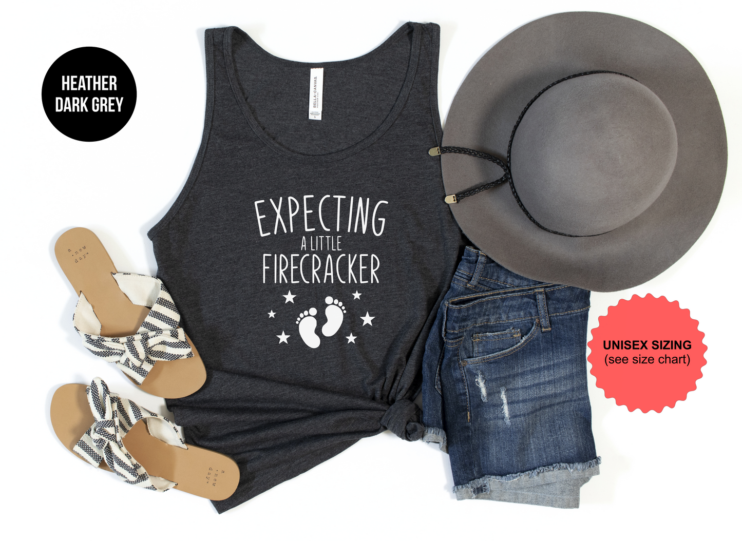 Expecting A Little Firecracker Tank Top