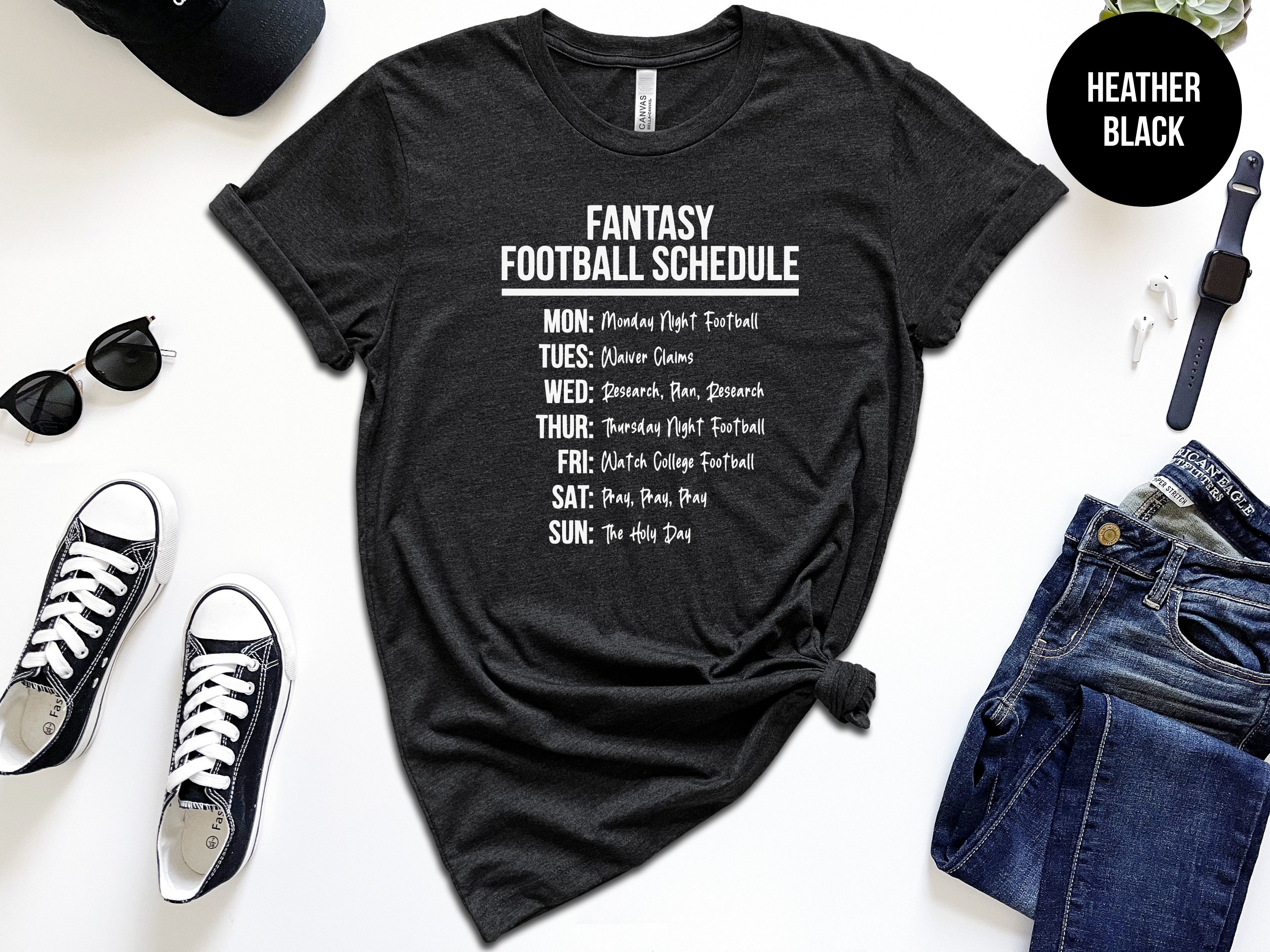 Fantasy Football Schedule Shirt • Tee for Football Draft Party – The Shirt  Republic