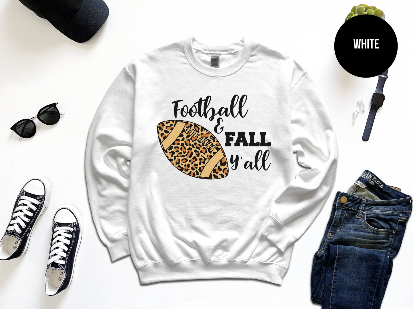 Football and Fall Ya'll Sweatshirt
