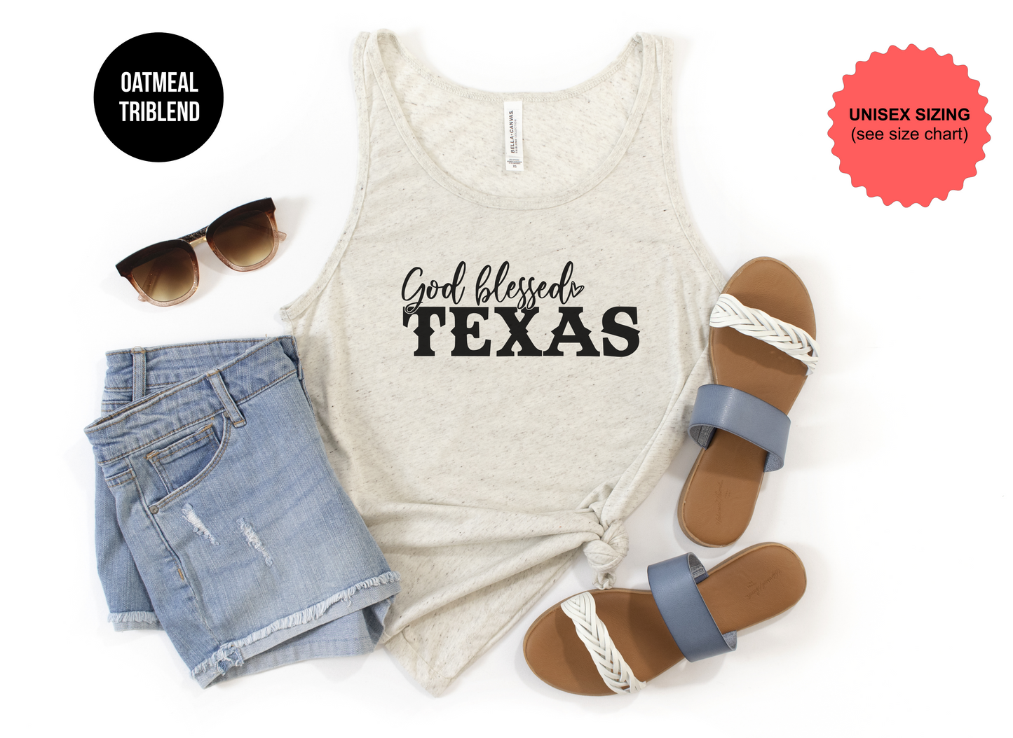 God Blessed Texas Tank Top