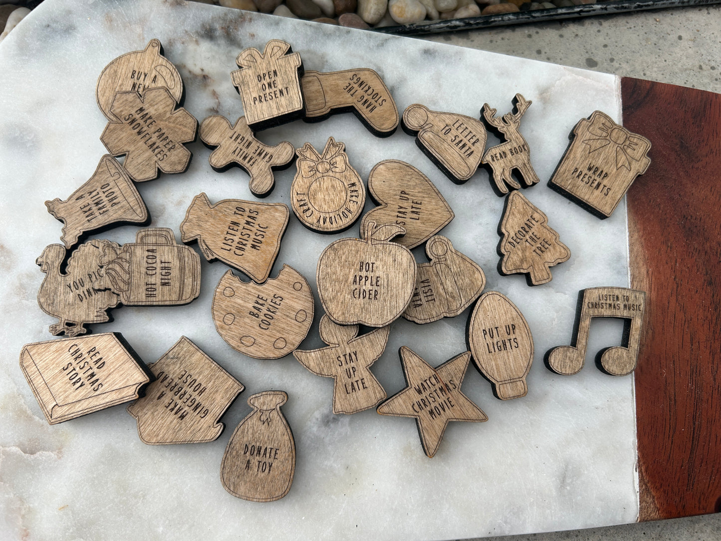 Christmas Advent Tokens