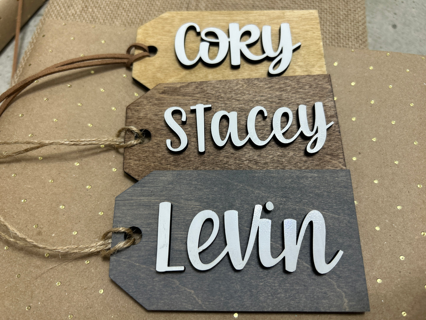 3D Custom Christmas Tags
