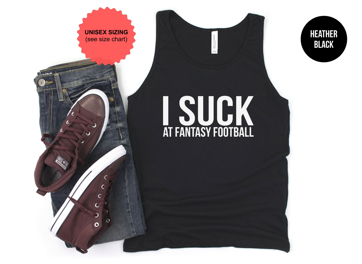 I Suck at Fantasy Football Tank Top