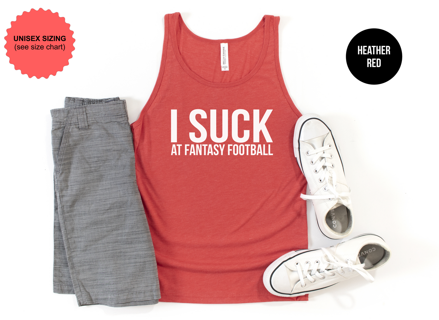 I Suck at Fantasy Football Tank Top