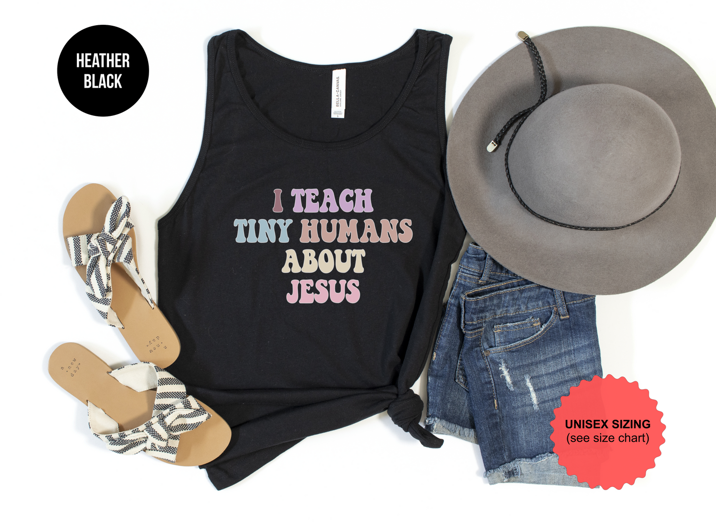I Teach Tiny Humans About Jesus Tank Top