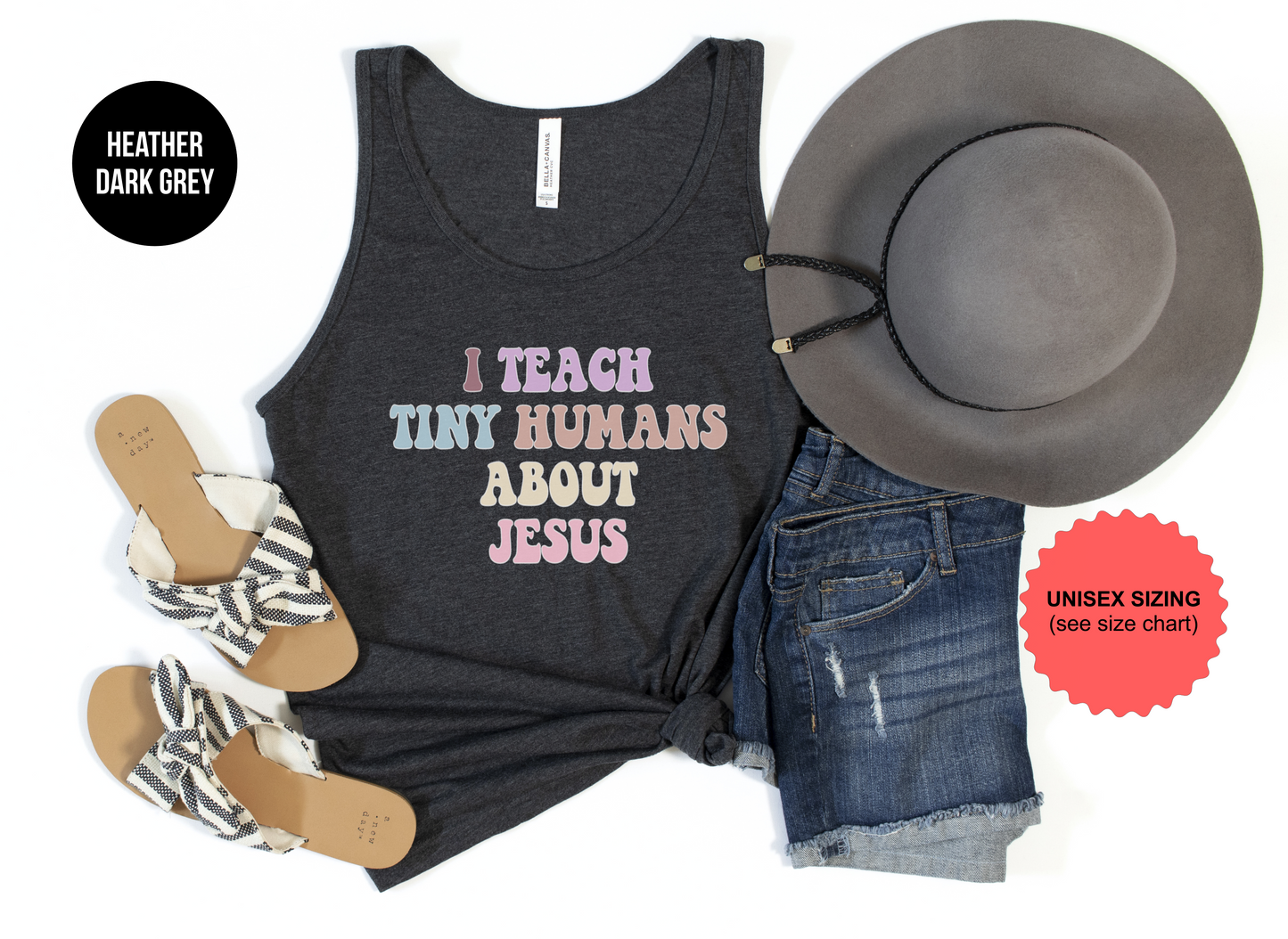 I Teach Tiny Humans About Jesus Tank Top