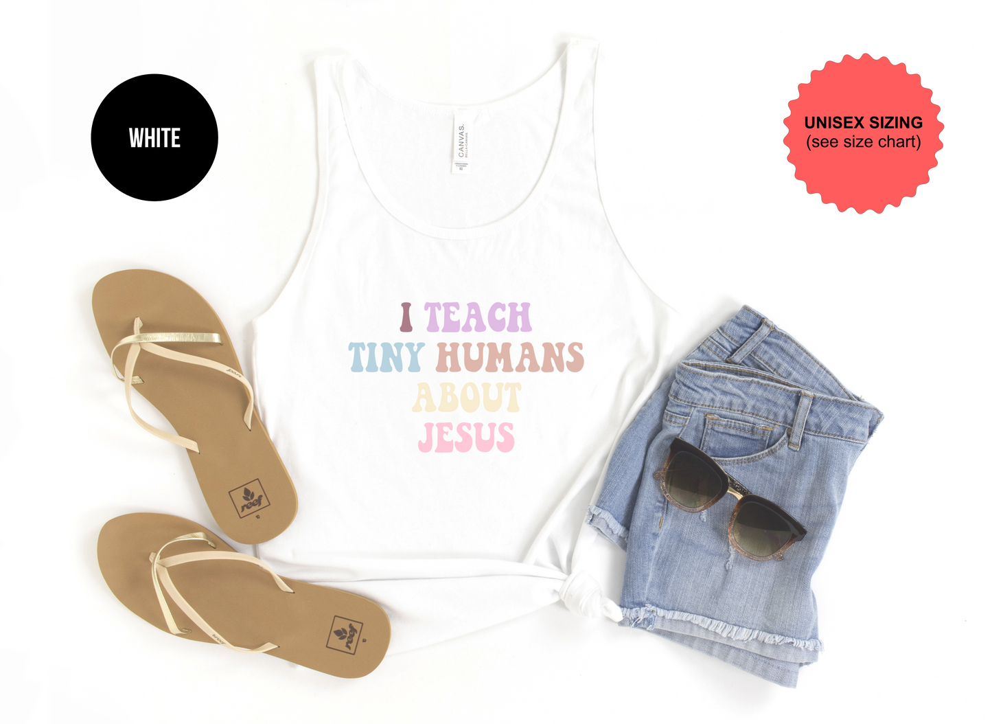 I Teach Tiny Humans About Jesus Tank Top
