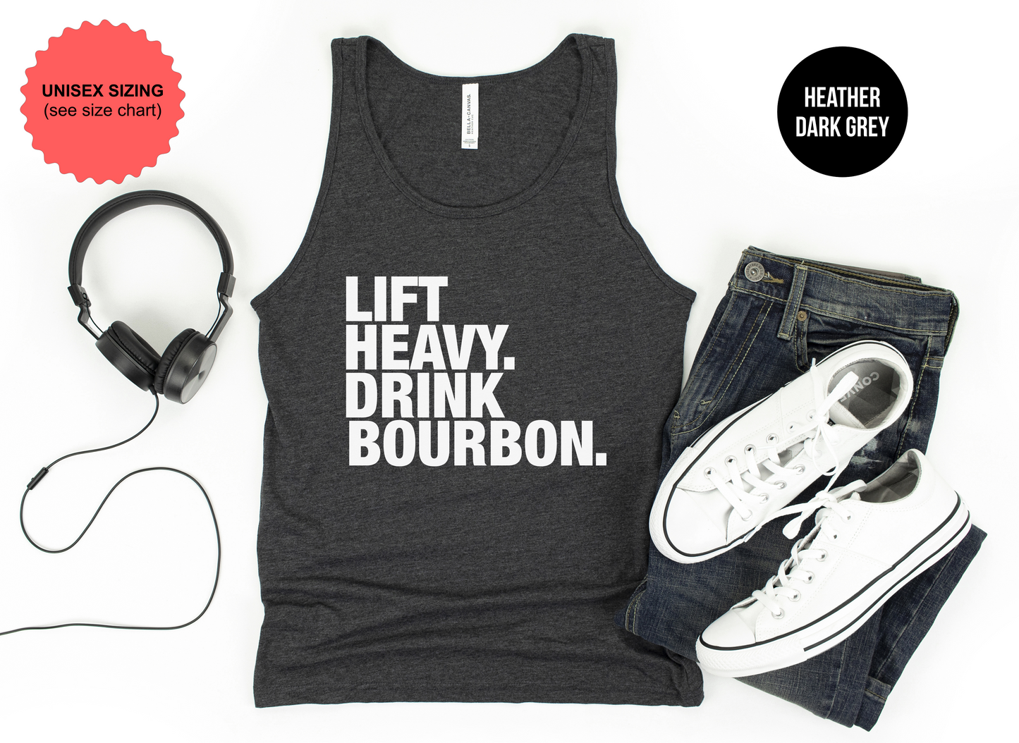 Lift Heavy Drink Bourbon Tank Top