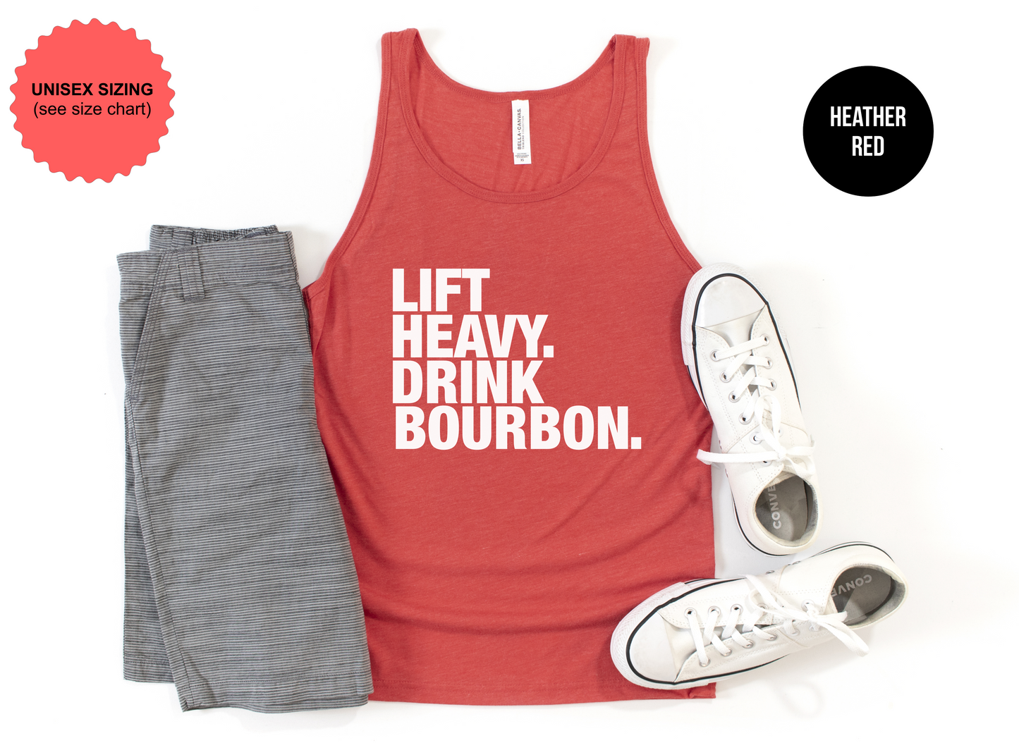 Lift Heavy Drink Bourbon Tank Top