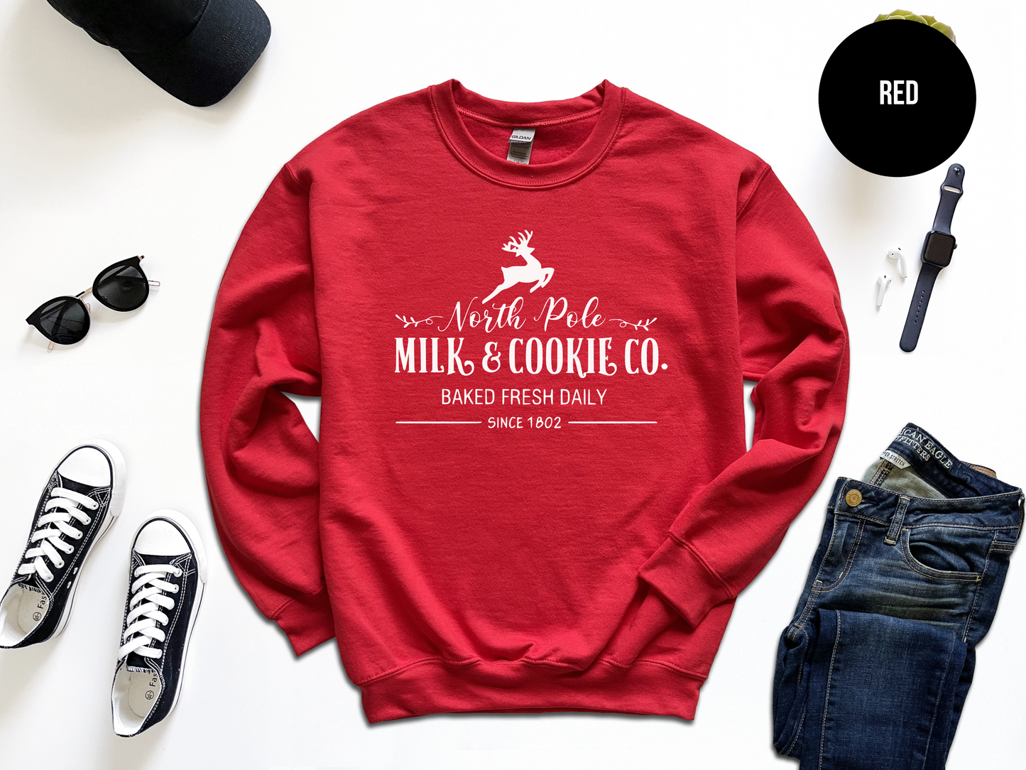 North Pole Milk and Cookie Co. Sweatshirt