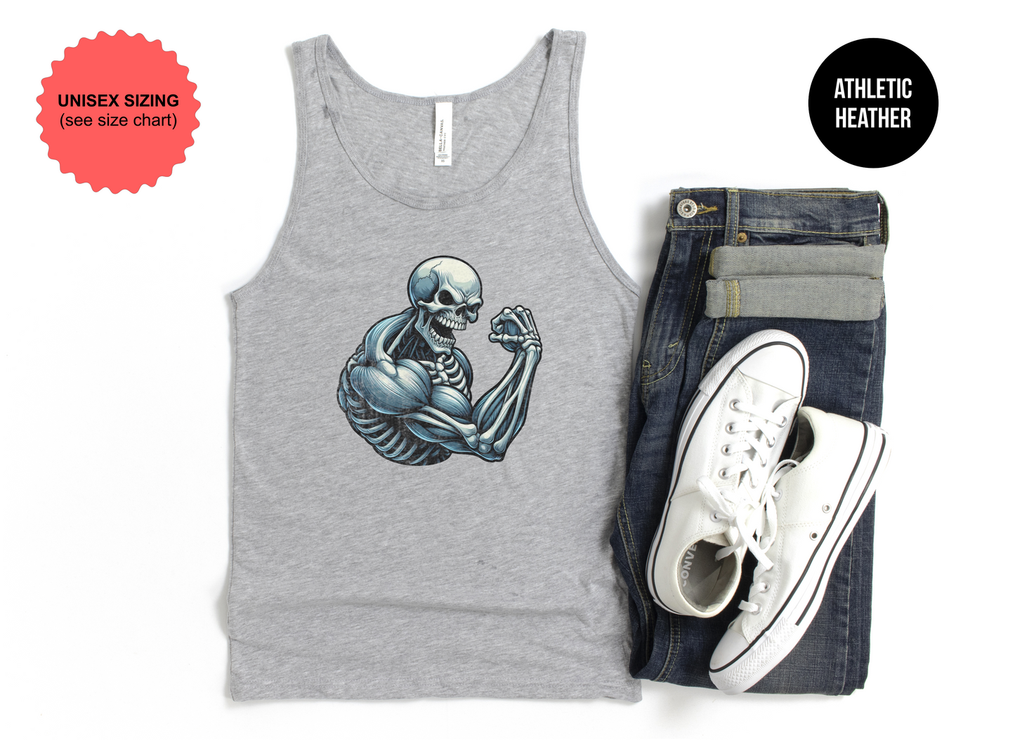 Skeleton Bicep Flex Tank Top