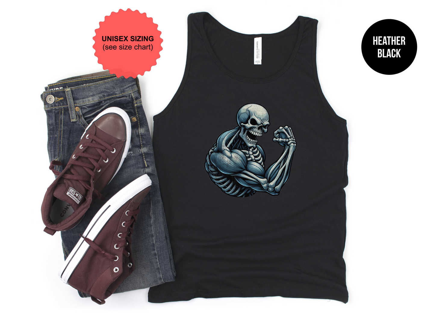 Skeleton Bicep Flex Tank Top