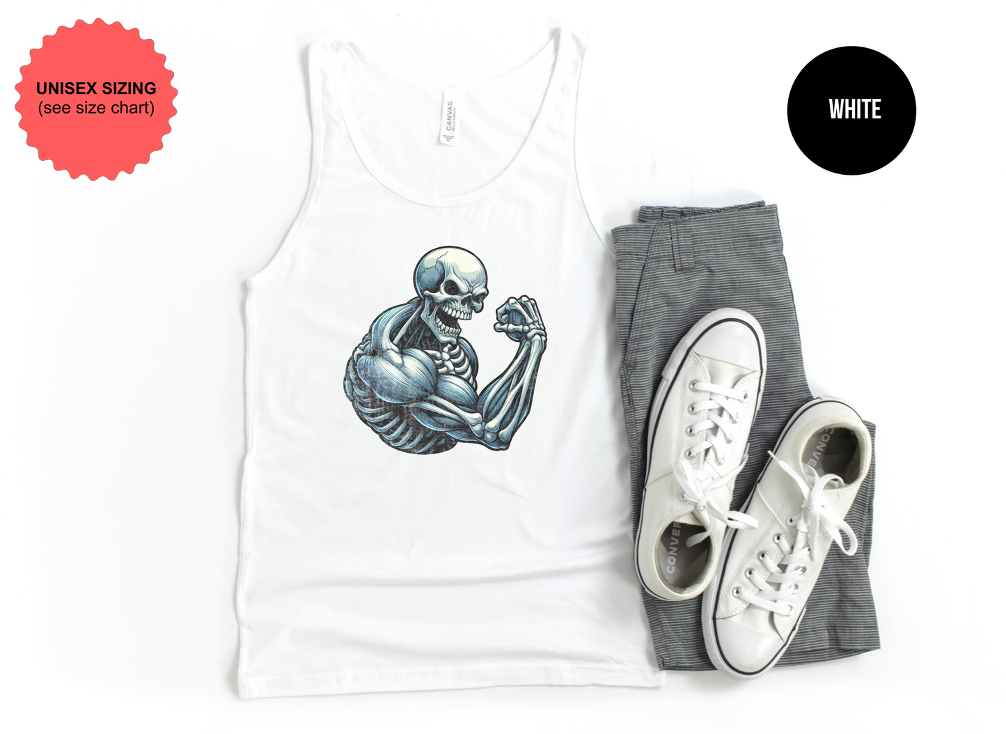 Skeleton Bicep Flex Tank Top