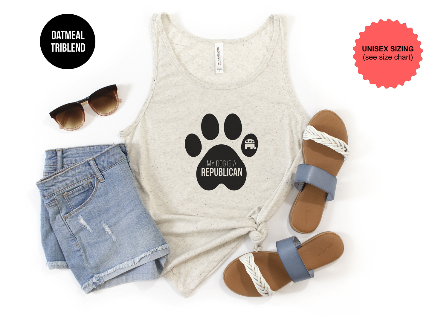 My Dog Is A Republican Tank Top
