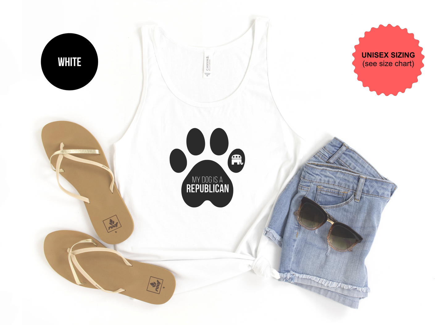 My Dog Is A Republican Tank Top