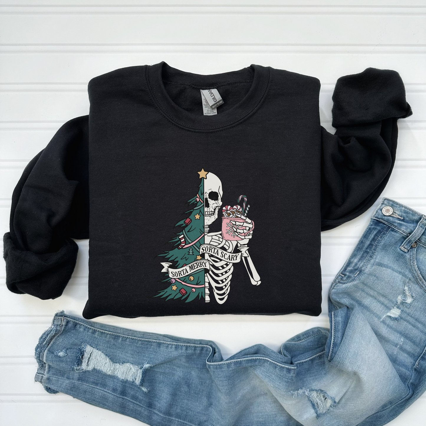 Sorta Merry, Sorta Scary Sweatshirt