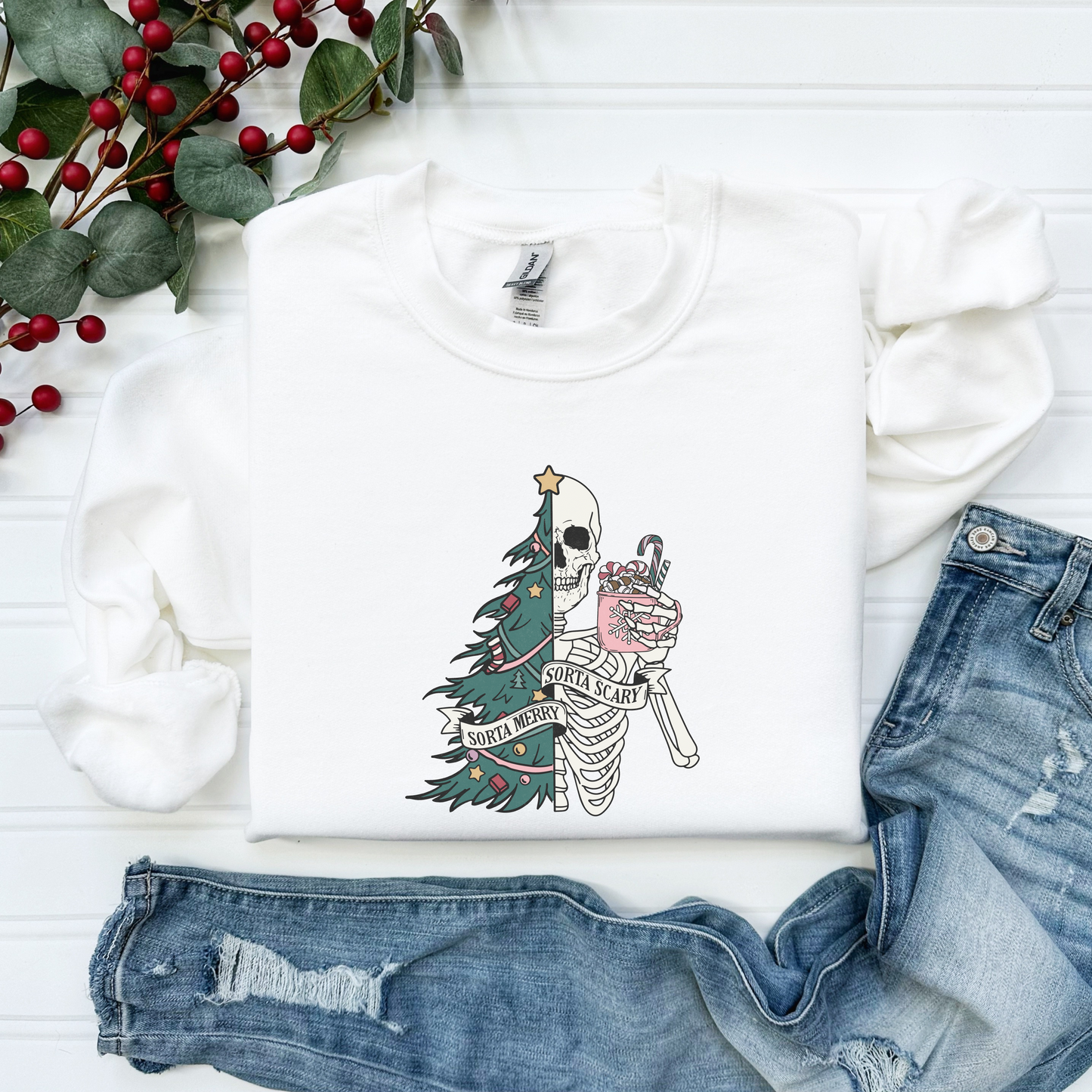 Sorta Merry, Sorta Scary Sweatshirt