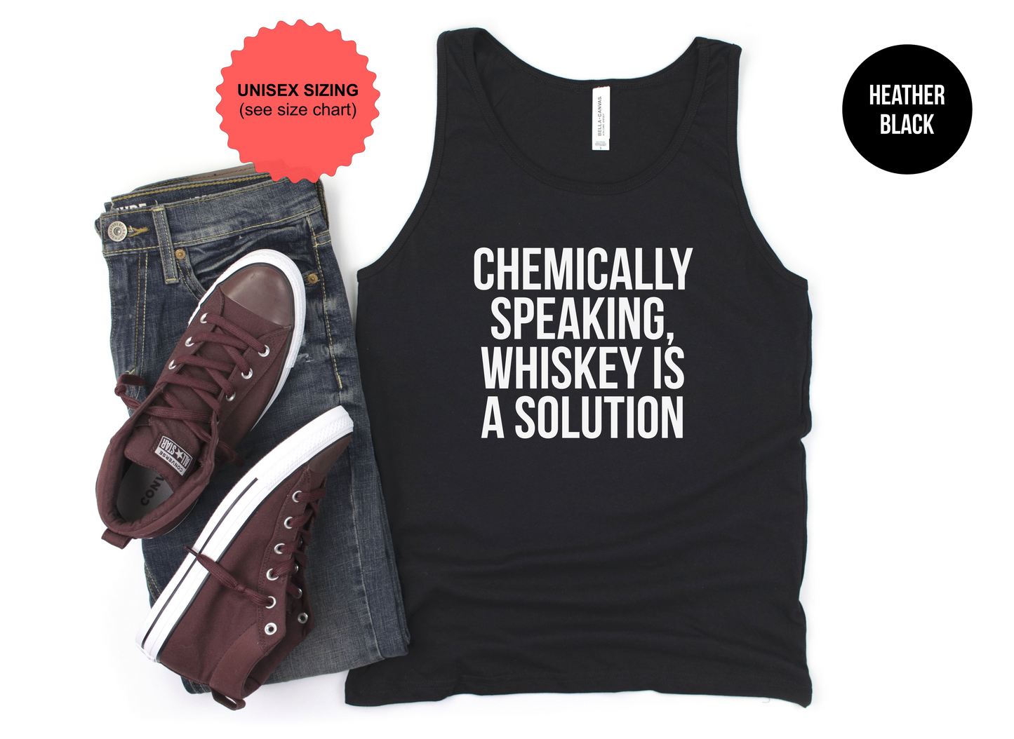 Chemically Speaking, Whiskey Is A Solution Tank Top