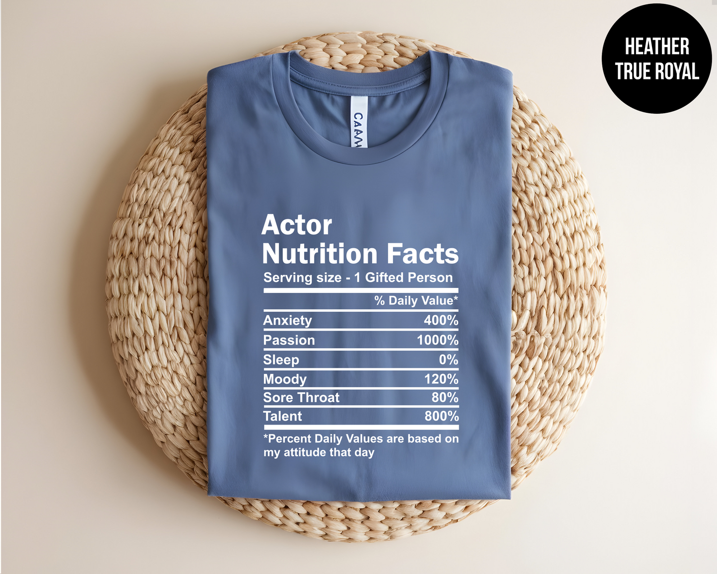 Actor Nutrition Facts