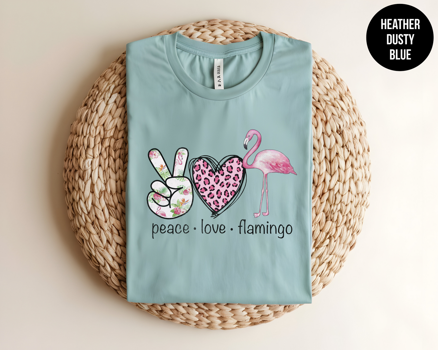 Peace Love Flamingo