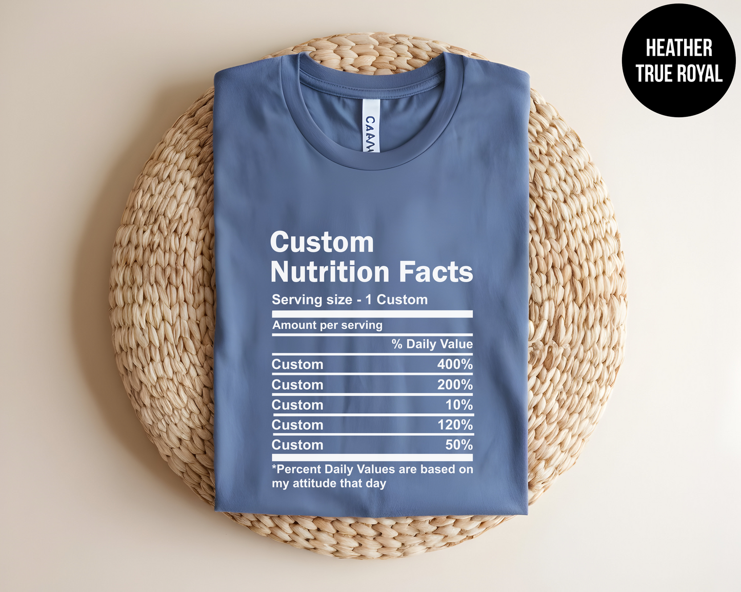 Custom Nutrition Facts
