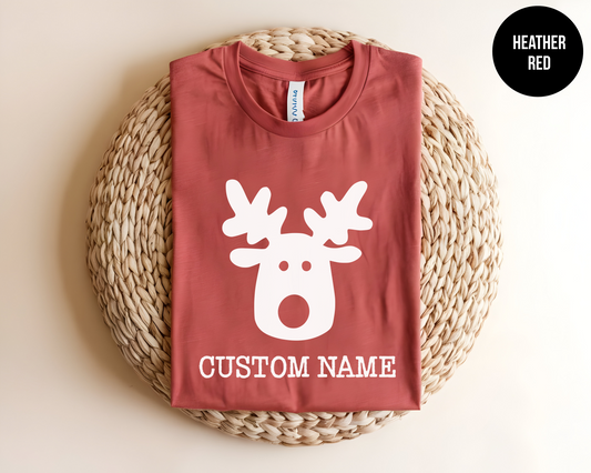 Customizable Reindeer Name Shirts