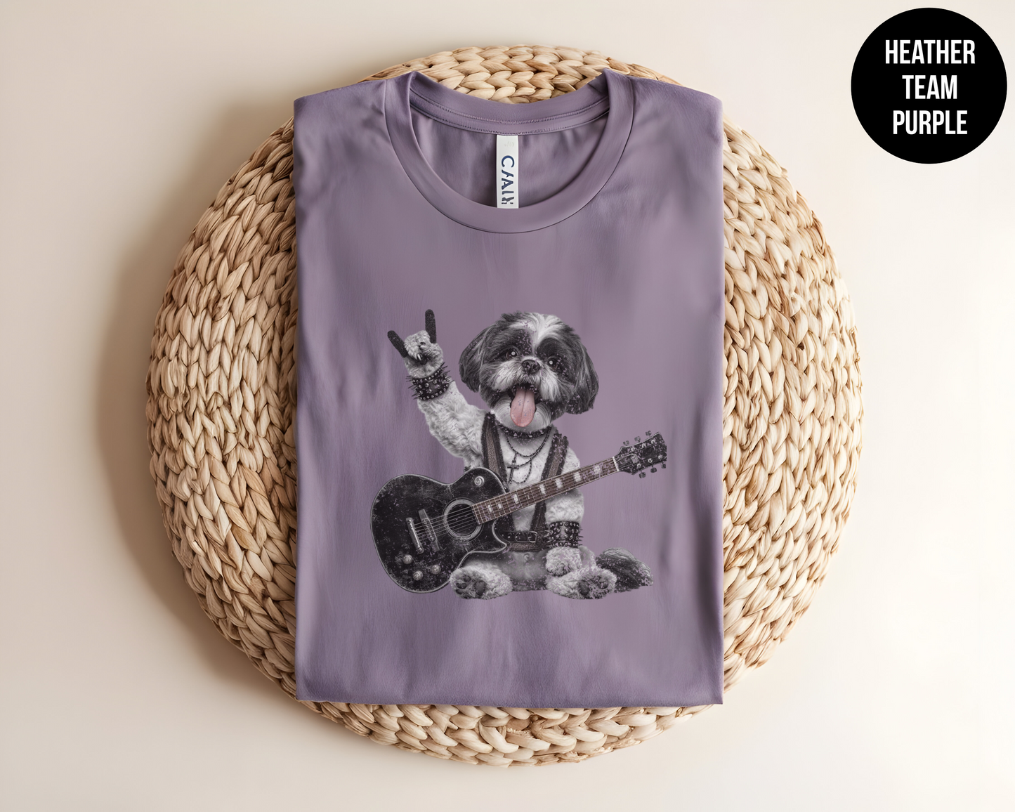 Distressed Rocker Shih Tzu