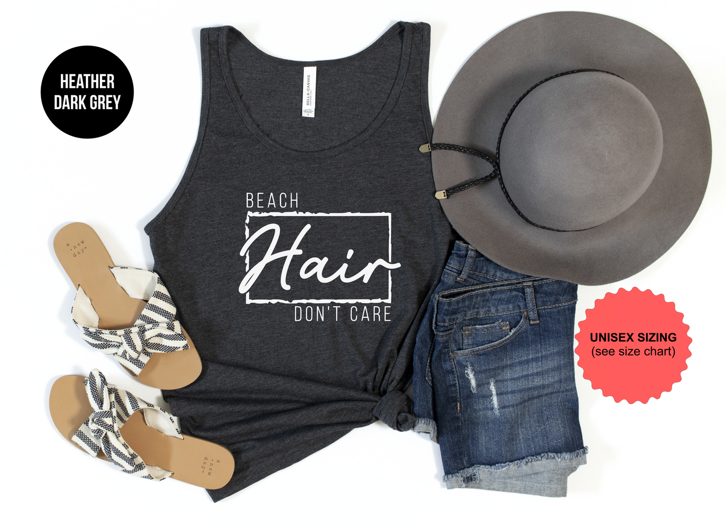 Beach Hair Don't Care Tank Top