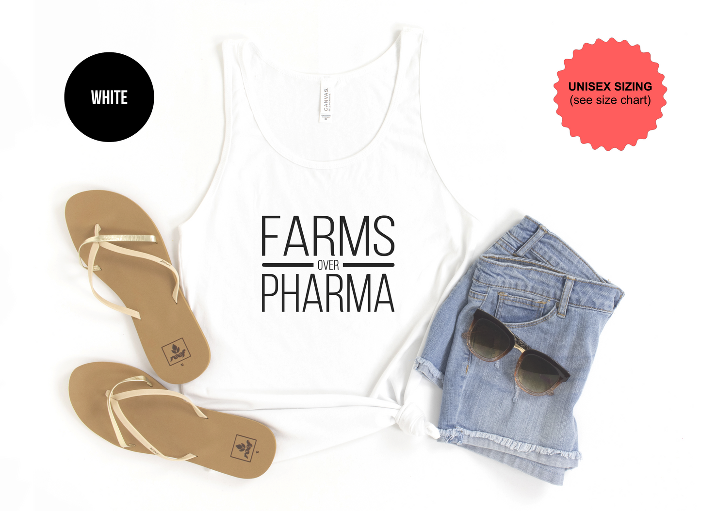 Farms Over Pharma Tank Top
