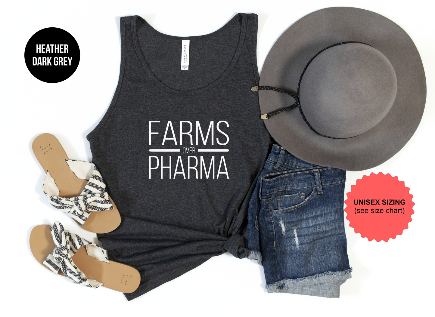 Farms Over Pharma Tank Top