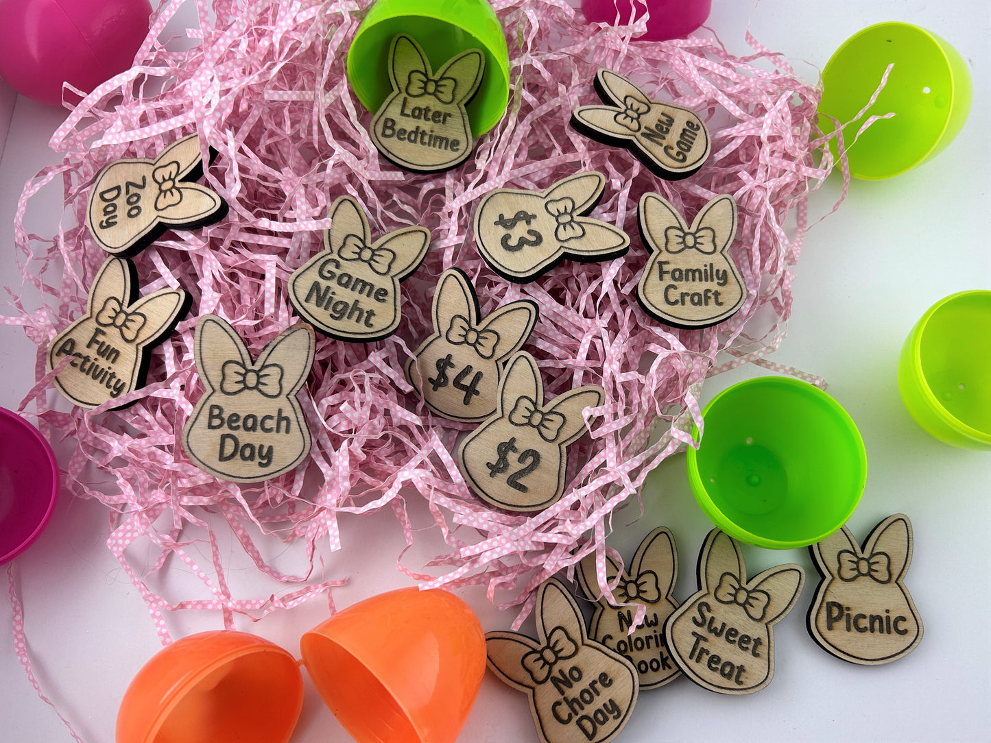 Bunny Girl Easter Egg Hunt Tokens