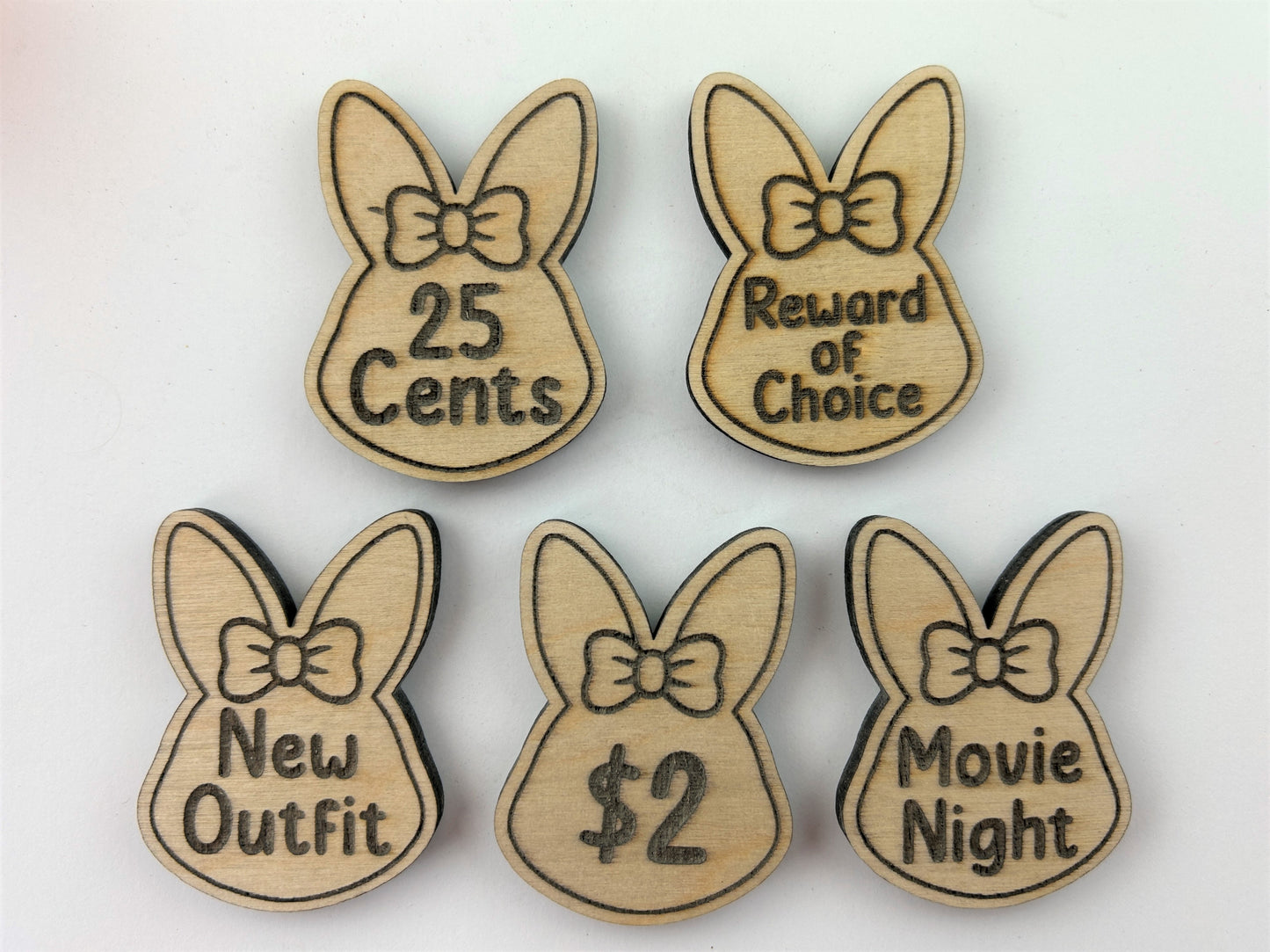 Bunny Girl Easter Egg Hunt Tokens